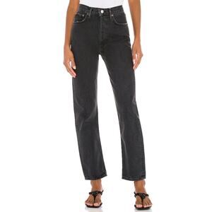 AGOLDE 90’s Pinch Waist Jeans Size 29 Black Tea Straight Leg Denim